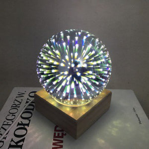 USB power supply 3D colorful crystal night light.