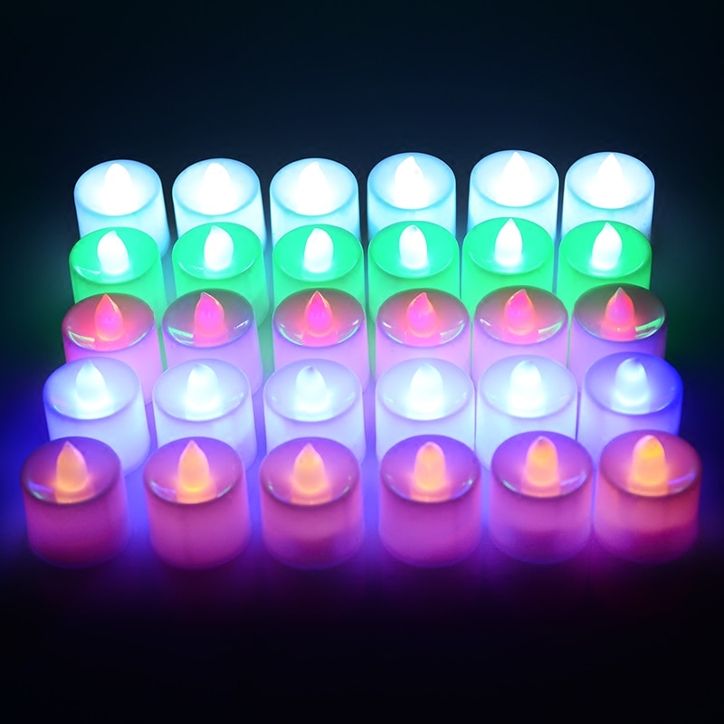 LED Balloon Battery operated candle lamp multicolour.