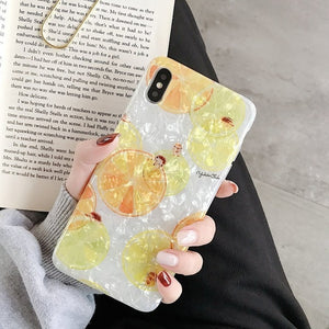 Glitter Marble Case For iphone