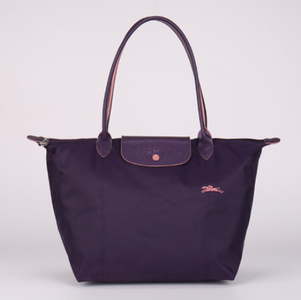 Folding waterproof nylon handbag.