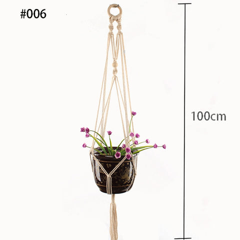 Image of Handmade Macrame Plant Hanger Wall Decoration