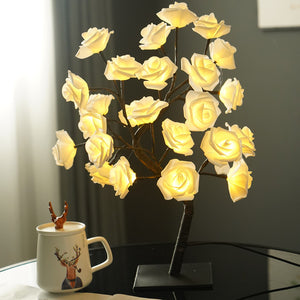 Led Rose Tree Bouquet Table Lamp