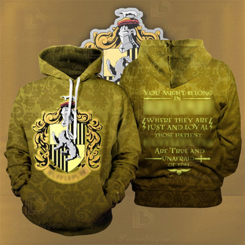 Image of Wizardry Hero Lion Printed Adult Sweatshirts Magic fans Unisex Hoodies