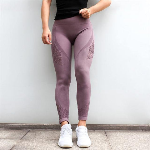 Image of Stretchy High Waist Sport Leggings.