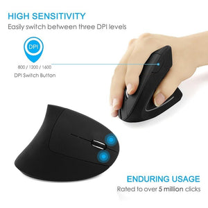 Wireless Mouse Light Wrist Healing Vertical Mouse.