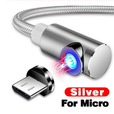 2m Magnetic Cable Micro USB Adapter Charger.