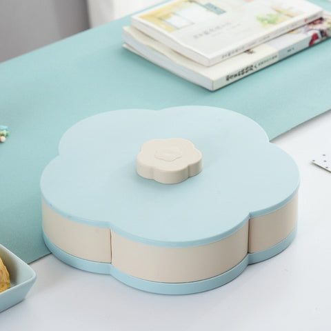 Image of Petal-Shape Rotating Snack Storage Box