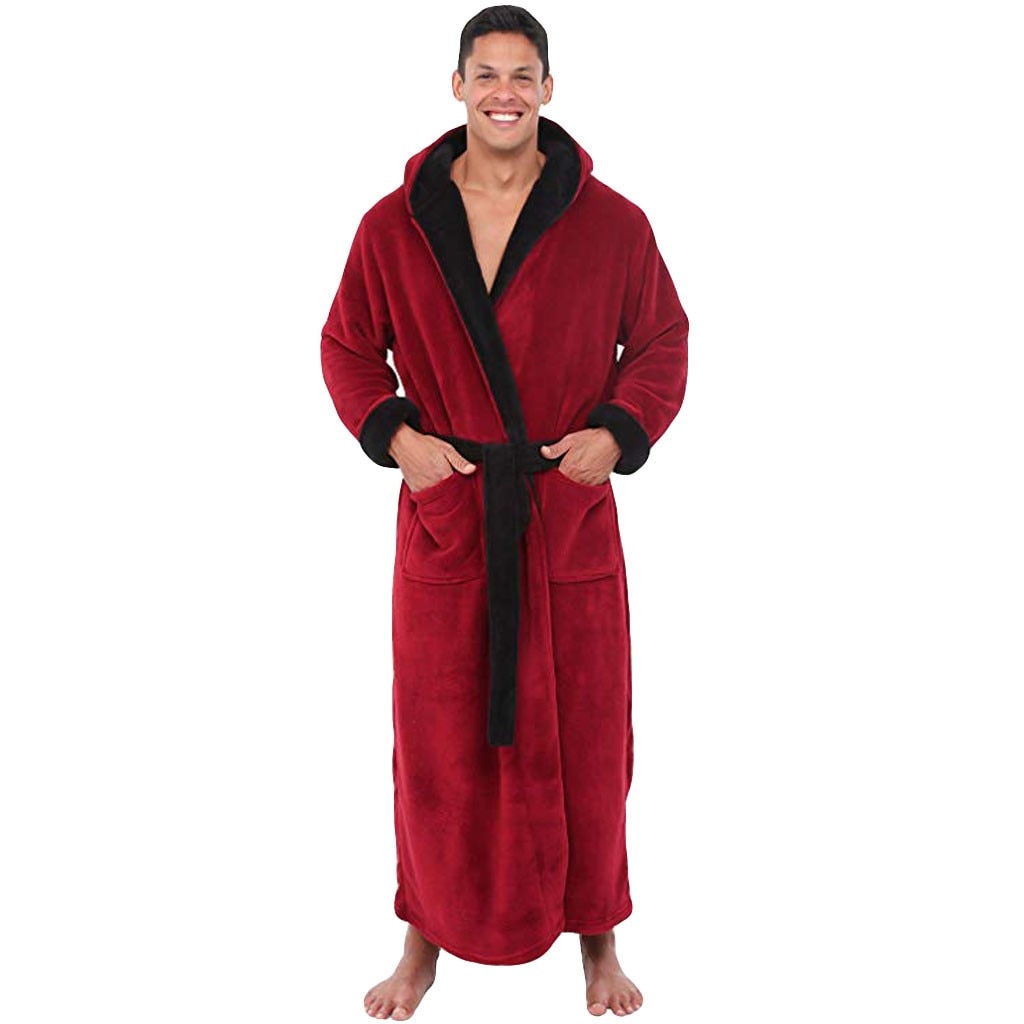 Men's Winter  Long Sleeved Dressing Gown.