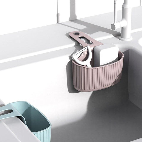 Image of Hanging Bag Kitchen Sink Sponge Storage.