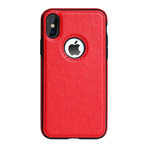 Image of Luxury Slim PU Leather Case for iPhone.