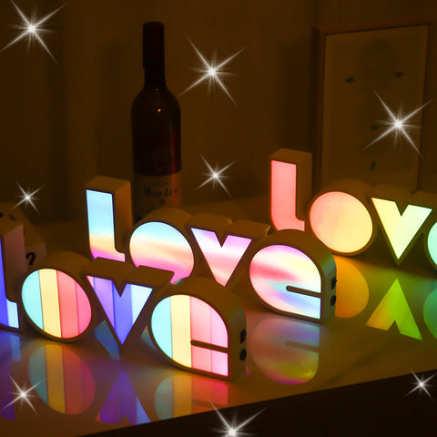 Image of LED Letter Light Box LOVE Modeling Light