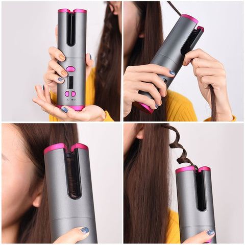 Image of Cordless Automatic Hair Curler