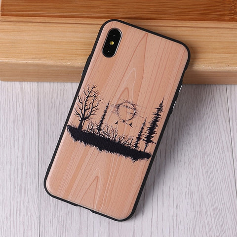 Image of Imitative Wood Cover For Iphone