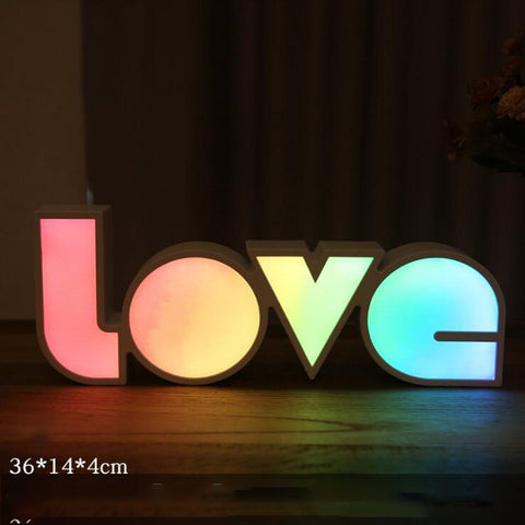 Image of LED Letter Light Box LOVE Modeling Light