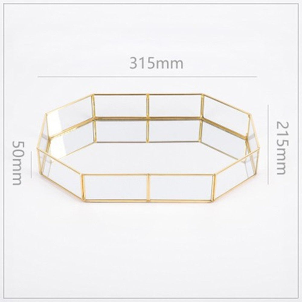 Retro Brass Make up Storage