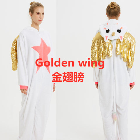 Image of Unicorn Rainbow One-Piece Pajamas