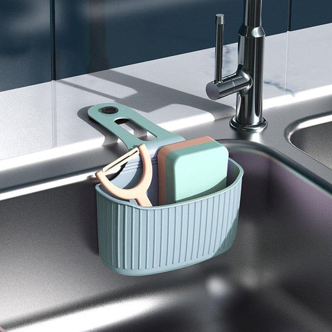 Image of Hanging Bag Kitchen Sink Sponge Storage.