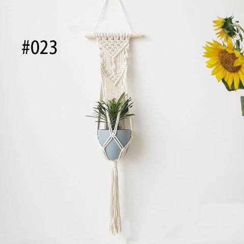 Image of Handmade Macrame Plant Hanger Wall Decoration