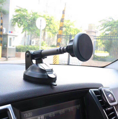 Image of Car telescopic arm magnet phone stand car.