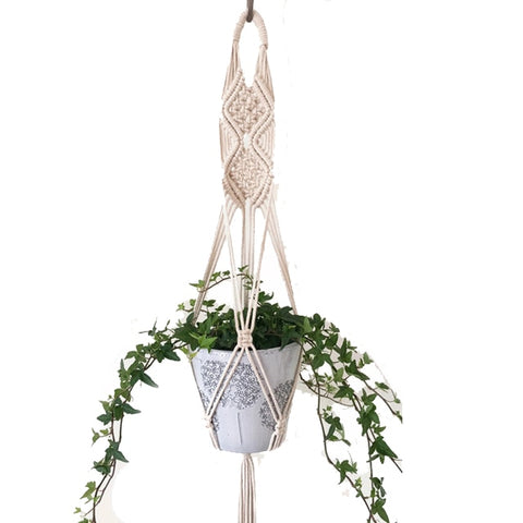 Image of Handmade Macrame Plant Hanger Wall Decoration