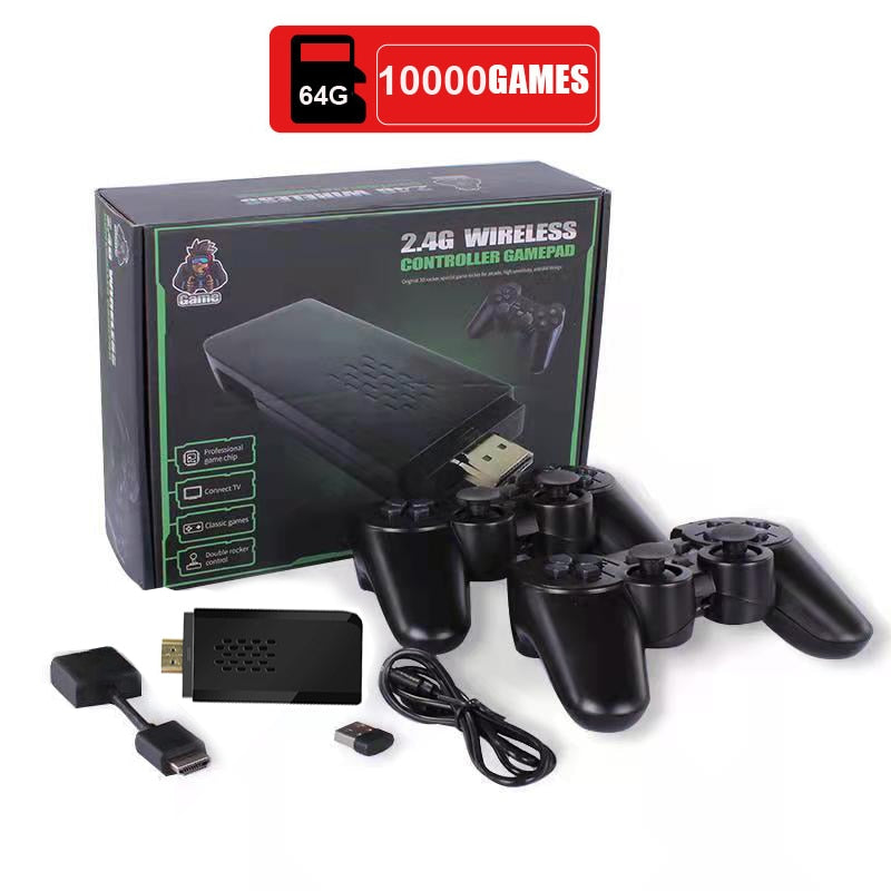 4K Game Stick 2.4G Wireless Controller PS1/FC Joystick