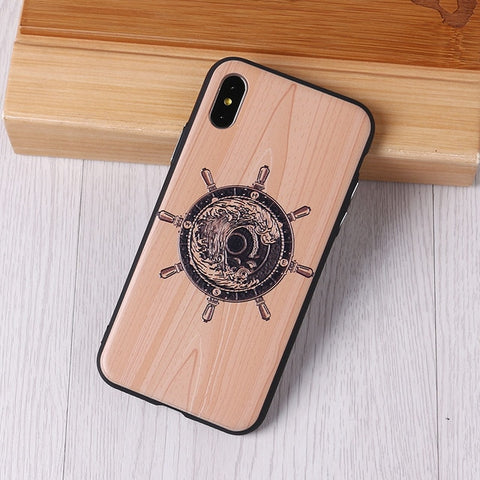 Image of Imitative Wood Cover For Iphone