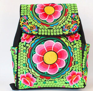 Vintage Embroidery Canvas Backpacks