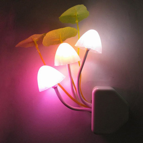 Image of Mushroom Lamp Fungus Night Light EU plug.