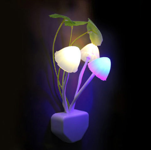 Image of Mushroom Lamp Fungus Night Light EU plug.