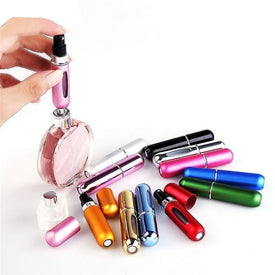 Portable Mini Aluminum Refillable Perfume Bottle  Cosmetic Containers.