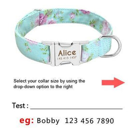 Dog Collar Personalized Nameplate