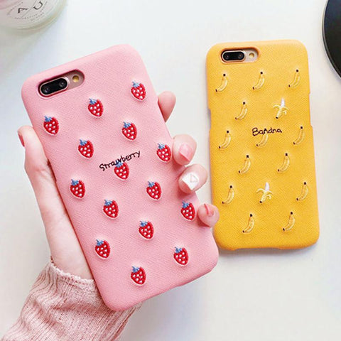 Image of Fruit Pattern Phone Case For iphone.