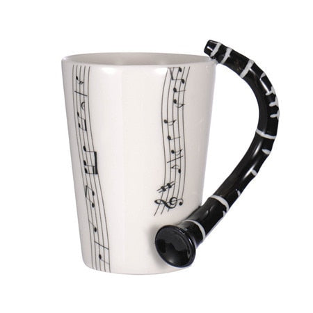 Guitar Ceramic Cup Unique Gift.