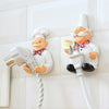 Kitchen Plug Bracket Cartoon Cook Power Socket.