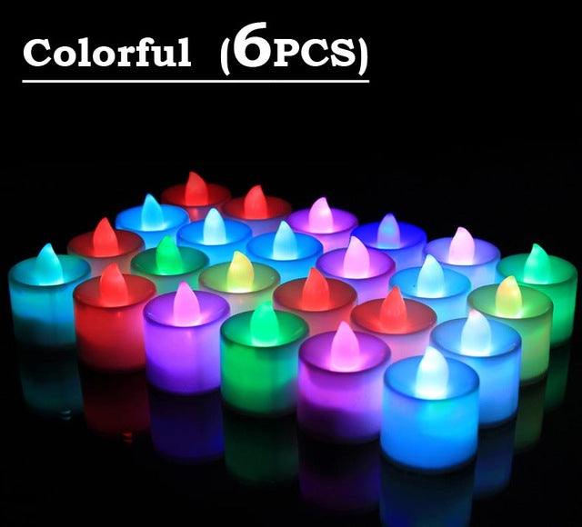 LED Balloon Battery operated candle lamp multicolour.