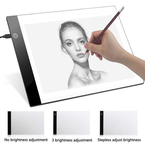 Image of LED Graphic Digital Drawing Tablet Aircraft A4 Copy Table LED Board.