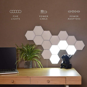 Quantum lamp led Hexagonal lamps modular touch sensitive lighting night light.