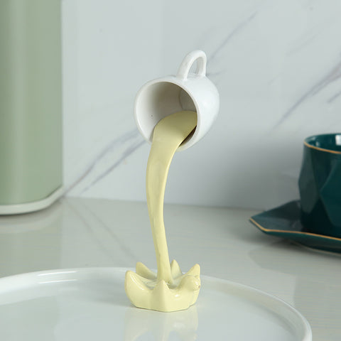 Image of Coffee Cup Hanging Spoof 3D Three-Dimensional