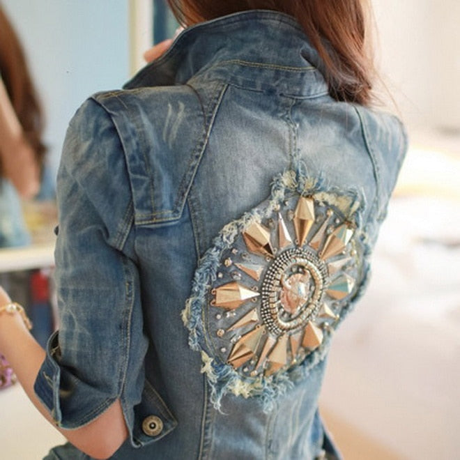 Women's Denim Blue Jacket Coat