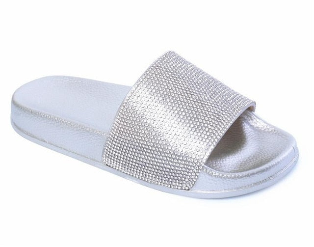 Crystal Diamond Bling Beach Flip Flop