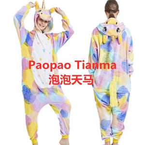 Unicorn Rainbow One-Piece Pajamas