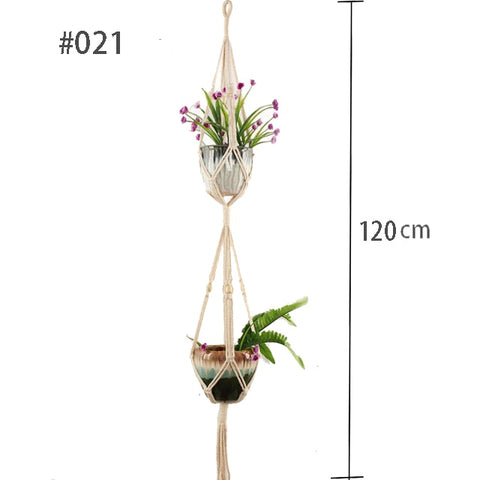 Image of Handmade Macrame Plant Hanger Wall Decoration