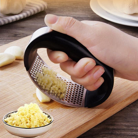 Image of Stainless steel Garlic Press Roller.