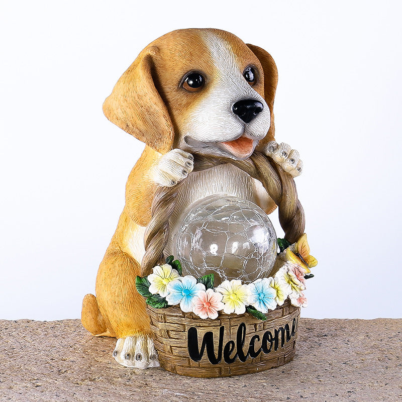 Solar Night Light Cute Puppy