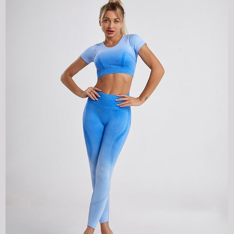 Image of Two-piece Seamless Women's Yoga Suit