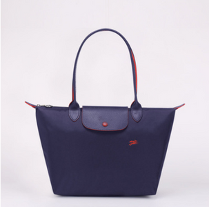 Folding waterproof nylon handbag.