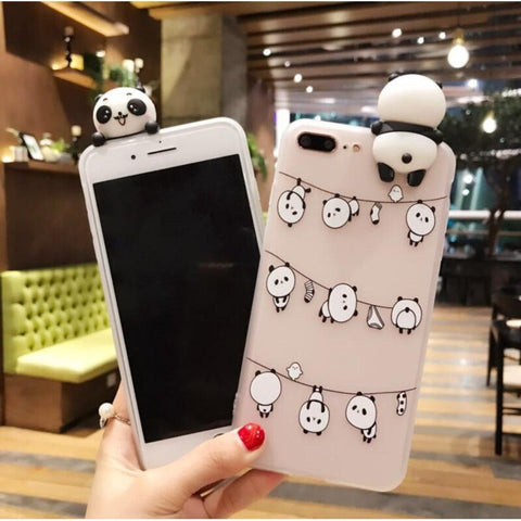 Image of 3D Cute Cartoon Panda For iPhone