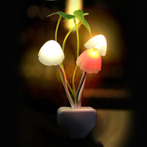 Image of Mushroom Lamp Fungus Night Light EU plug.