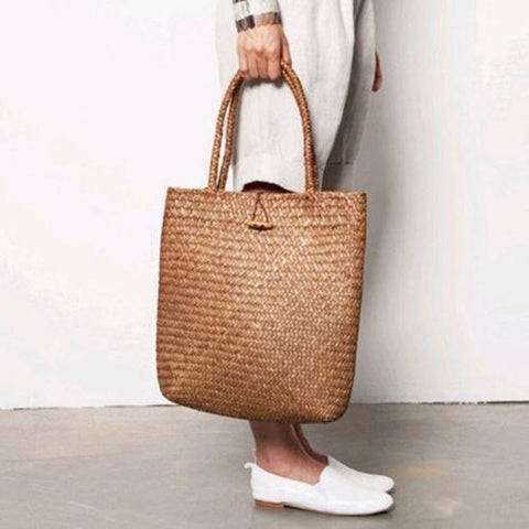 Image of Straw Large Tote Bag.