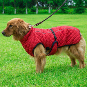 Dog Clothes Winter Thickening Warm Pet Reflective Outdoor Jacket Coat.